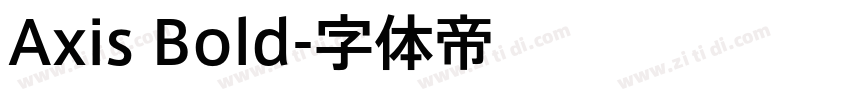 Axis Bold字体转换